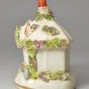 Staffordshire porcelain cottage pastille burner, circa 1840