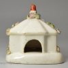 Staffordshire porcelain cottage pastille burner, circa 1840