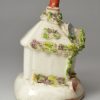 Staffordshire porcelain cottage pastille burner, circa 1840