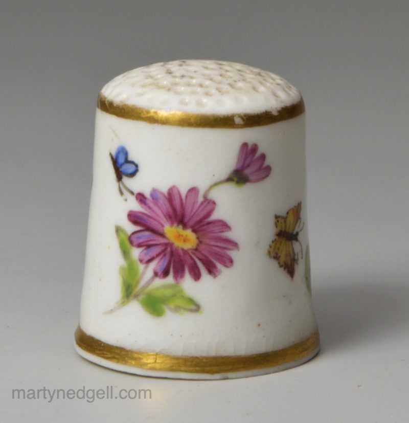 Derby, Stevens & Hancock, porcelain thimble, circa 1870