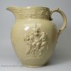 Large drab body jug moulded with Bacchanalian boys, circa 1820, Spode Pottery Staffordshire