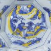 Large Dutch Delft buckle dish, circa 1690