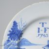 Liverpool delft plate dated 1753