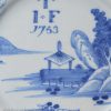 Liverpool delft plate dated 1753