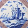 London delft tile, circa 1740