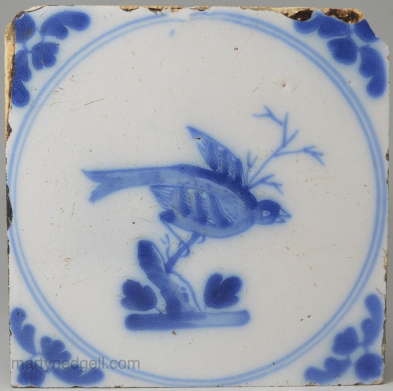 Liverpool delft tile, circa 1760