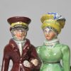 Staffordshire pearlware pottery Dandies circa 1820