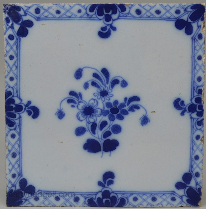 Bristol delft tile, circa 1760