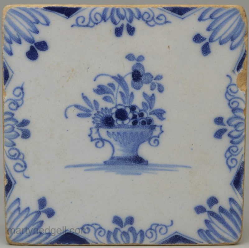 Bristol delft tile, circa 1760