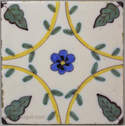 Dutch Delft tile, circa 1900