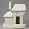 Staffordshire cottage porcelain pastille burner, circa 1840