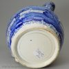 Pearlware jug decorated with blue transfer print under the glaze, circa 1820