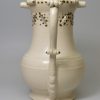 Staffordshire white saltglaze stoneware puzzle jug, circa 1750