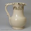 Staffordshire white saltglaze stoneware puzzle jug, circa 1750