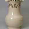 Staffordshire white saltglaze stoneware puzzle jug, circa 1750