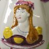 Pearlware pottery jug moulded with Princess Charlotte and Prince Leopold, circa 1817