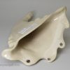 Staffordshire white saltglaze stoneware wall flower pocket, circa 1750