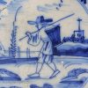 London delft tile, circa 1750