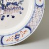 London delft polychrome plate, circa 1750