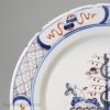 London delft polychrome plate, circa 1750