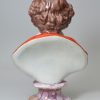 Staffordshire pearlware pottery bust of William Shakespeare, circa 1820