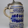 Westerwald saltglaze stoneware tankard, circa 1700