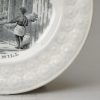 Pearlware pottery child's plate 'SUGAR How it grows & How its made', circa 1830