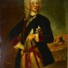 Reverse print portrait of John Campbell Duke of Argyll & Greenwich (Lord Lorne), circa 1755