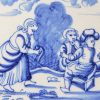 Dutch Delft biblical tile, circa 1750