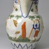 Small prattware pottery jug, circa 1820