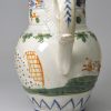 Small prattware pottery jug, circa 1820