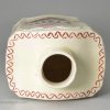 Creamware pottery tea canister, circa 1770