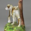 Staffordshire porcelain model of a pointer, circa 1830