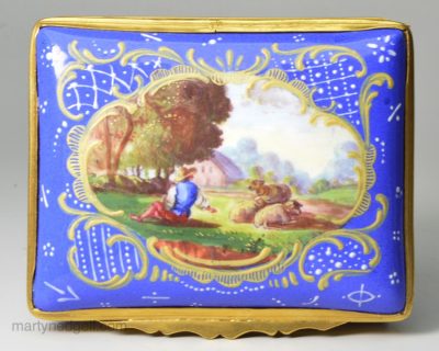 French enamel table snuff box, circa 1880