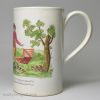 Staffordshire pearlware pottery mug 'Patents Shot', circa 1790, John Aynsley Lane End