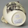 Creamware pottery commemorative jug with cartoons lampooning Napoleon, circa 1803