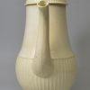 Creamware pottery coffee pot, circa 1770 probably Leeds Pottery