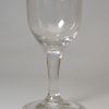 English wine glass with a moulded foot and pontil, circa 1780