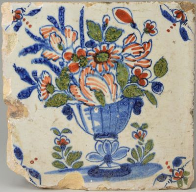 London delft tile, circa 1730