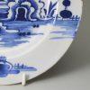 London delft plate, circa 1750