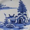 London delft plate, circa 1750