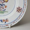 English delft polychrome plate, circa 1760, probably London