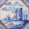 Dutch Delft tile, circa 1750