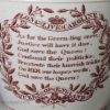 Pearlware pottery commemorative jug 'GOD SAVE QUEEN CAROLINE', circa 1821