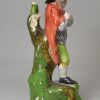 Staffordshire pearlware pottery figure of 'Winter', circa 1820