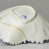 Worcester porcelain pickle dish painted in blue, circa 1770