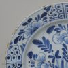 Damaged London delft charger, circa 1740