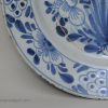 Damaged London delft charger, circa 1740