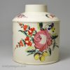 Creamware pottery tea canister, circa 1780