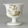 English porcelain egg cup printed with anti slavery design, circa 1830